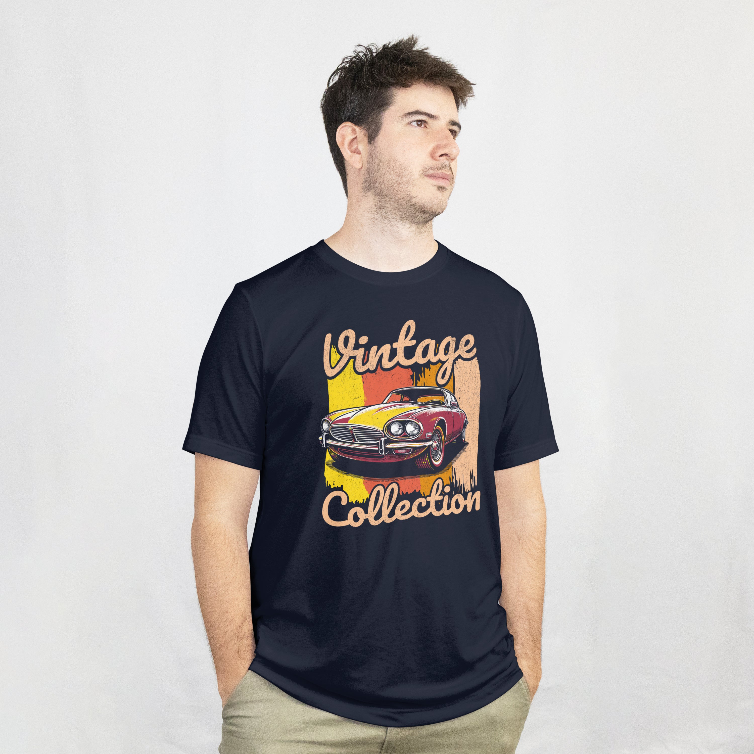 Retro Car Tee - Vintage Collection, Classic Sports Car Enthusiasts